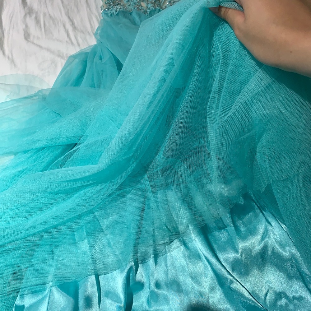 Camille la vie light blue dress. - Picture 7 of 8